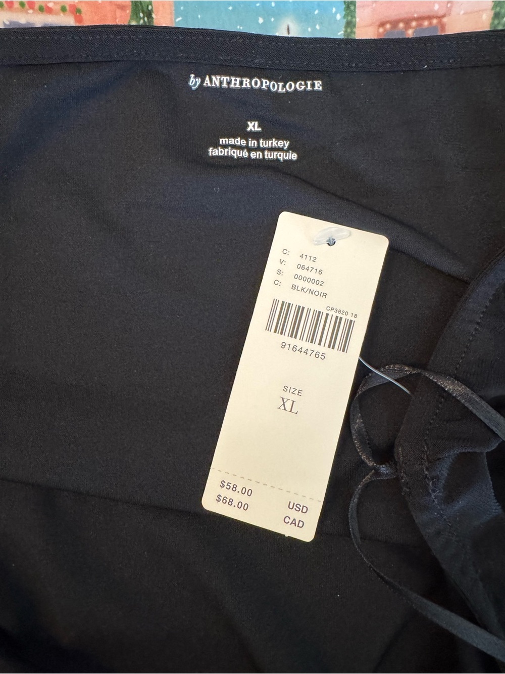 NWT Anthropology Black Ruched Halter Top - Picture 6 of 11